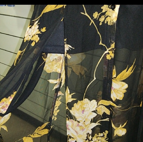 SHEER MAXI DRESS|FLORAL SHEER MAXI DRESS - Picture 8 of 8